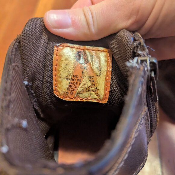 Rugged Harley Davidson Leather Biker Boots w/ Buckles - Picture 7 of 9